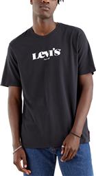 Levi's Ανδρικό T-shirt Μαύρο με Λογότυπο