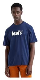 Levi's Ανδρικό T-shirt Navy Μπλε με Λογότυπο