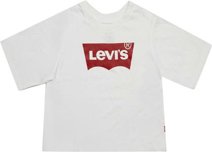 Levi's Παιδικό Καλοκαιρινό Crop Top Κοντομάνικο για Κορίτσι Λευκό από το Cosmos Sport