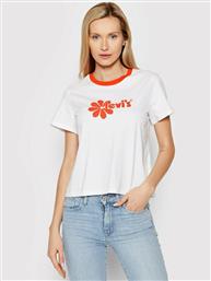 Levi's Γυναικείο Αθλητικό T-shirt Floral Λευκό