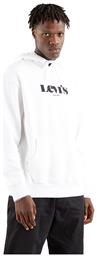 Levi's T2 Ανδρικό Φούτερ με Κουκούλα και Τσέπες Fleece Λευκό 38479-0038 από το Sneaker10