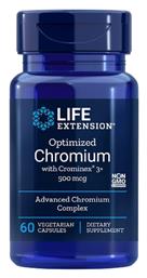 Life Extension Optimized Chromium with Crominex 3+ 500mg 60 φυτικές κάψουλες