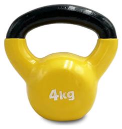 Liga Sport Kettlebell Βινυλίου 4kg Κίτρινο