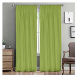 Lino Home Κουρτίνα με Τρέσα Line 708 Green 145x295εκ.