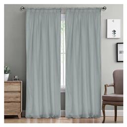 Lino Home Κουρτίνα με Τρέσα Line 802 Grey Blue 145x295εκ.