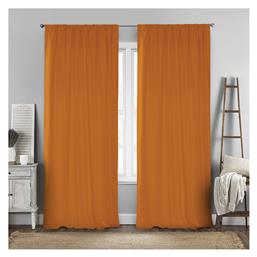 Lino Home Κουρτίνα με Τρέσα Renas Orange 140x280εκ.