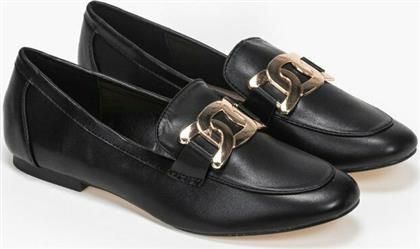 Loafers με χρυσό σχέδιο - Μαύρο από το Issue Fashion
