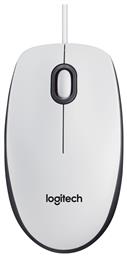 Logitech B100 Ενσύρματο Ποντίκι Λευκό