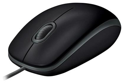 Logitech B110 Silent Ενσύρματο Ποντίκι Μαύρο