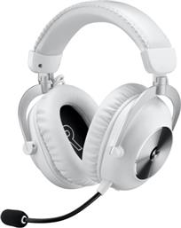 Logitech Pro X 2 Lightspeed Ασύρματα Over Ear Multimedia Ακουστικά με μικρόφωνο και σύνδεση 3.5mm Jack / Bluetooth σε Λευκό χρώμα