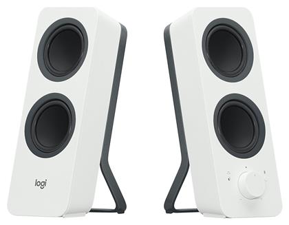 Logitech Z207 Ασύρματα Ηχεία Υπολογιστή 2.0 με Bluetooth και Ισχύ 10W σε Λευκό Χρώμα