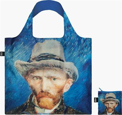 Loqi Van Gogh Self Portrait Υφασμάτινη Τσάντα για Ψώνια σε Μπλε χρώμα