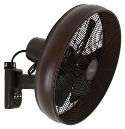 Lucci Air Breeze Wall Fan Ανεμιστήρας Τοίχου 50W Διαμέτρου 41cm με Τηλεχειριστήριο Oil Rubbed από το Elektrostore24