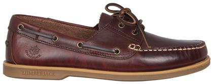 Lumberjack Navigator Δερμάτινα Ανδρικά Boat Shoes σε Καφέ Χρώμα από το Mustshoes