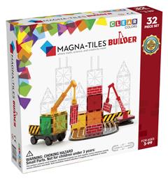 Magna-Tiles Μαγνητικό Παιχνίδι Κατασκευών Builder 32τμχ για Παιδιά 3+ Ετών