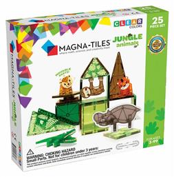 Magna-Tiles Μαγνητικό Παιχνίδι Κατασκευών Clear Colors Jungle για Παιδιά 3+ Ετών από το BlablaToys