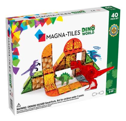 Magna-Tiles Μαγνητικό Παιχνίδι Κατασκευών Dino World για Παιδιά 3+ Ετών από το BlablaToys