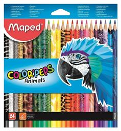 Maped Color'Peps Animals Σετ Ξυλομπογιές 24τμχ από το Moustakas Toys