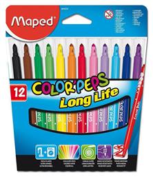 Maped Color'Peps Long Life Πλενόμενοι Μαρκαδόροι Ζωγραφικής σε 12 Χρώματα