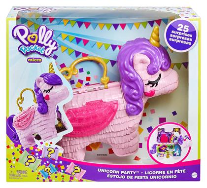 Mattel Παιχνίδι Μινιατούρα Polly Pocket Μονόκερος Πινιάτα για 4+ Ετών από το Moustakas Toys