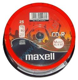 Maxell Εγγράψιμα CD-R 16x 700MB Cake Box 25τμχ