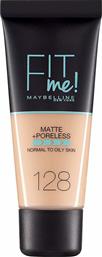 Maybelline Fit Me Matte + Poreless Liquid Make Up 128 Warm Nude 30ml από το Pharm24