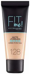 Maybelline Fit Me Matte + Poreless Liquid Make Up 128 Warm Nude 30ml από το Pharm24