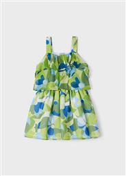 Mayoral Παιδικό Φόρεμα Floral Αμάνικο Πράσινο
