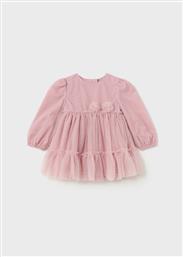 Mayoral Παιδικό Φόρεμα Τούλινο Μακρυμάνικο Ροζ