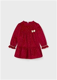 Mayoral Παιδικό Φόρεμα Βελούδινο Κόκκινο
