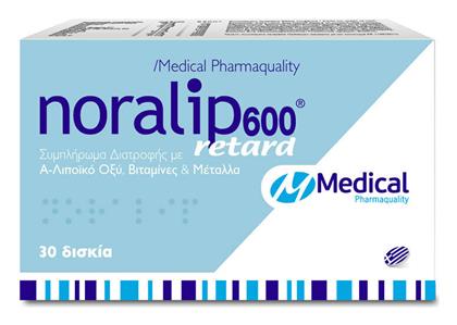 Medical Pharmaquality Noralip 600 Retard 30 ταμπλέτες από το Pharm24