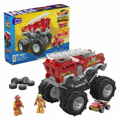 Mega Bloks Τουβλάκια Monster Truck - Πυροσβεστικό Όχημα για 5+ Ετών 284τμχ από το Designdrops