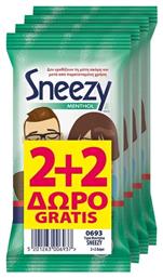 ΜΕΓΑ Sneezy Wet Wipes With Menthol 4 x 12τμχ από το Pharm24