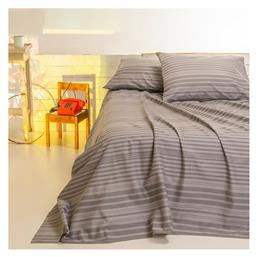 Melinen Σεντόνι Μονό 170x270εκ. Stripe Grey