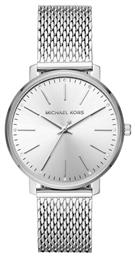 Michael Kors Pyper Ρολόι με Μεταλλικό Μπρασελέ σε Ασημί χρώμα