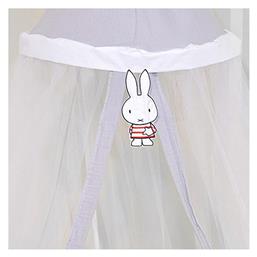 Miffy Κουνουπιέρα Κούνιας από Τούλι Γκρι 550x180εκ.