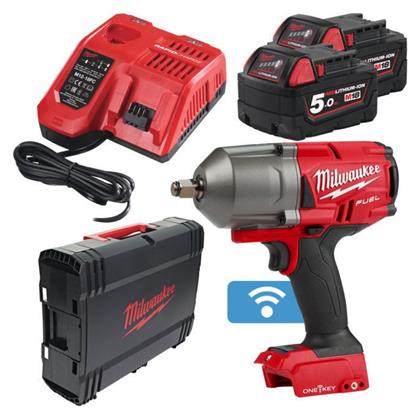 Milwaukee M18 ONEFHIWF12-502X Μπουλονόκλειδο 18V 2x5Ah με Υποδοχή 1/2''