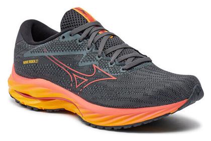 Mizuno Wave Rider 27 Ανδρικά Αθλητικά Παπούτσια Running Μαύρο