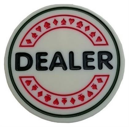 Modiano Dealer Button Πλαστικό Λευκό