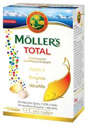 Moller's Total Ιχθυέλαιο Ωμέγα 3 28 κάψουλες Βιταμίνες & Μέταλλα 28 ταμπλέτες