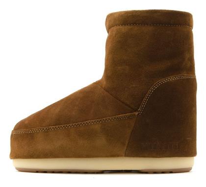 Moon Boot Icon Low Suede Γυναικείες Μπότες Χιονιού με Γούνα Καφέ