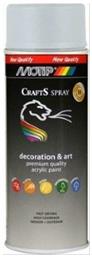 Motip Dupli Σπρέι Βαφής Crafts Ακρυλικό με Ματ Εφέ Pure White RAL 9010 400ml