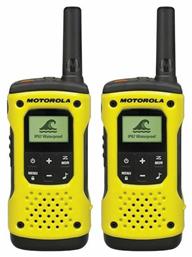 Motorola Talkabout T92 H2O Ασύρματος Πομποδέκτης PMR 0.5W με Μονόχρωμη Οθόνη Σετ 2τμχ Σε Κίτρινο Χρώμα