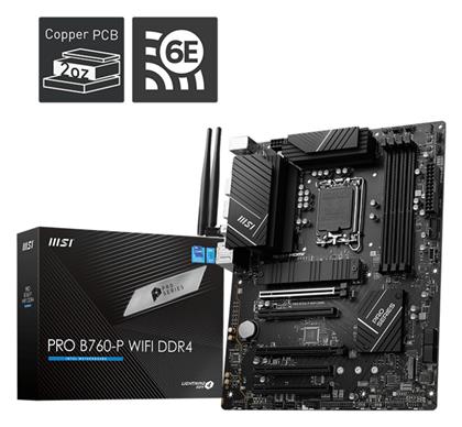 MSI Pro B760-P WIFI DDR4 Motherboard ATX με Intel 1700 Socket