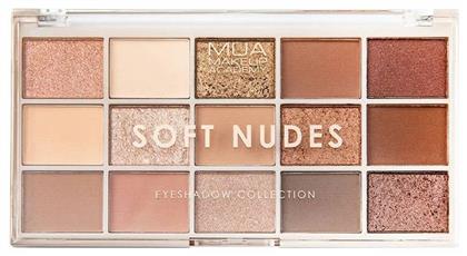 MUA Soft Nudes Παλέτα με Σκιές Ματιών σε Στερεή Μορφή Πολύχρωμη 12gr