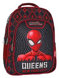 Must Spiderman Queens New York City Τσάντα Πλάτης Δημοτικού Κόκκινη 25lt 000508107