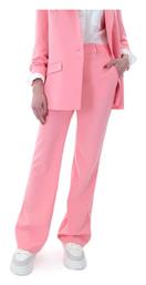 MY T Γυναικεία Ψηλόμεση Υφασμάτινη Παντελόνα σε Wide Γραμμή Ροζ (s24t8313-pink) από το Favela