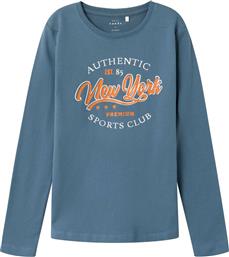Name It Παιδική Χειμερινή Μπλούζα Μακρυμάνικη Γαλάζια New York από το SportsFactory