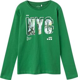 Name It Παιδική Χειμερινή Μπλούζα Μακρυμάνικη Πράσινη