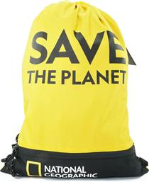 National Geographic Save The Planet Τσάντα Πλάτης Γυμναστηρίου Κίτρινη